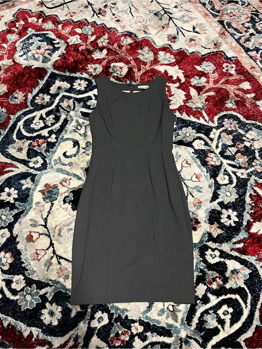H&M Charcoal Sleeveless Midi  Dress
